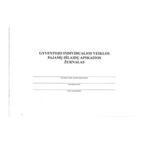 Kasos pajamų orderio blankas, A4