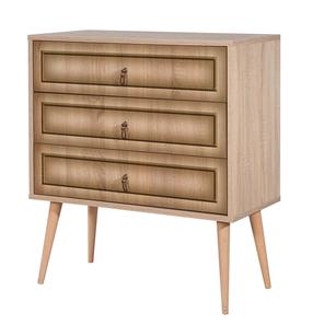 Комод Kalune Design Trio 420, дубовый цв., 90 см x 80 см x 40 см