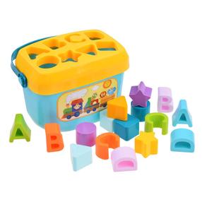Formu škirotājs Huanger Baby First Blocks, 10.5 cm, daudzkrāsaina, 16 gab.