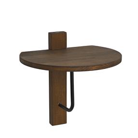 Настенная полка Kalune Design Reve, черный цв./ореховый цв., 35 см x 35 см x 35 см