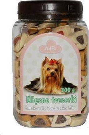 Skanėstas šunims Adbi Meat Treatment Hearts Mix, grūdai, 0.3 kg