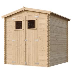 Sodo namelis, su grindimis Timbela M343+M343G, 206 cm x 216 cm x 224 cm, rusva sp.