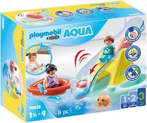 Vonios žaislų komplektas Playmobil Aqua Water Seesaw With Boat 70635, įvairių spalvų, 8 vnt.