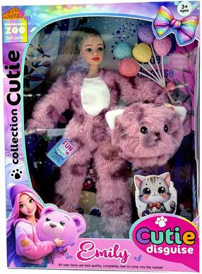 Кукла Emily With Cat Costume QJ201D, 32 см