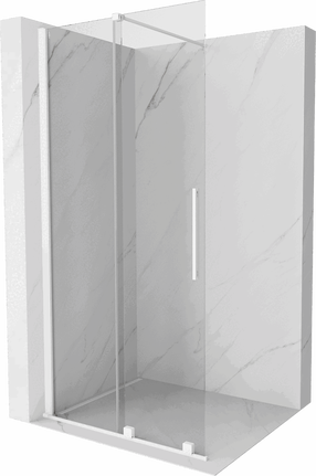 Dušo sienelė Mexen Walk-In Velar, 80 cm x 200 cm, balta sp./grūdintas