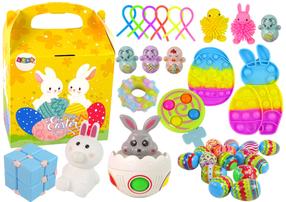 Сенсорная сжимаемая игрушка, набор Lean Toys, многоцветный