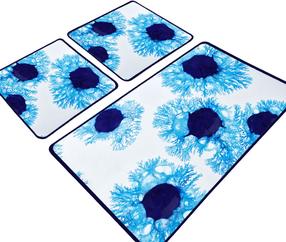 Vannitoamattide komplekt Foutastic Unravel 359CHL4679, mitmevärviline, 100 cm x 60 cm