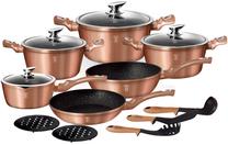 Puodų ir keptuvių rinkinys, su priedais Berlinger Haus Metallic Line Rose Gold Edition BH-1224N