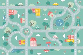 Mängumatt Marko Traffic, 150 cm x 100 cm, mitmevärviline