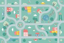 Žaidimų kilimėlis Marko Traffic, 150 cm x 100 cm, įvairių spalvų