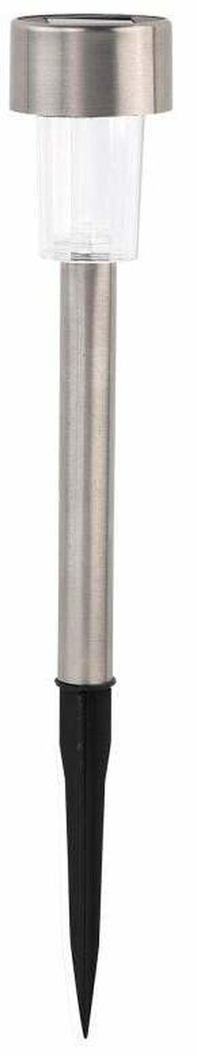 Pastatomas lauko šviestuvas, 0.06W, LED, IP44, sidabro sp., 4.5 cm x 31.5 cm