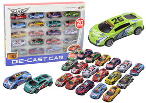  Automobilių rinkiniai Lean Toys, 1:64, įvairių spalvų