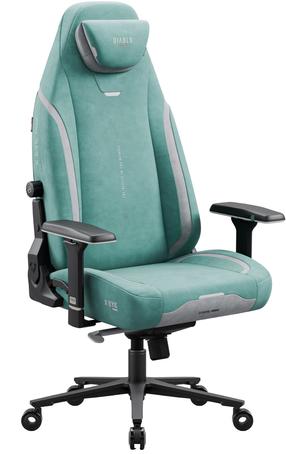 Žaidimų kėdė Diablo Chairs X.Eye Prime, 54 x 54 x 127 - 135 cm, mystic mint sp.