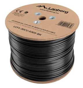 Провод Lanberg CAT 5e FTP, Nėra, 305 м, черный цв.