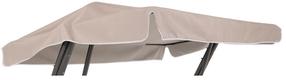 Stogas sūpynėms Patio, ruda sp./pilka sp., 214 cm x 122 cm x 0.3 cm