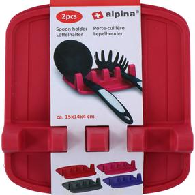 Šaukšto laikiklis Alpina, 15 cm, raudona sp., 2 vnt.