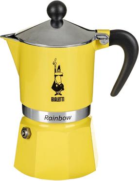 Moka kohvikann Bialetti Rainbow, 0.12 l, kollane v.