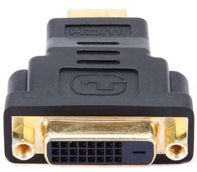 Adapteris Gembird HDMI male, DVI, melna krās.