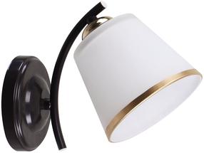 Lampa sienas Candellux Lighting Greco, E27, 1 x 40 W, zelta krās./balta krās. / zelta krās.