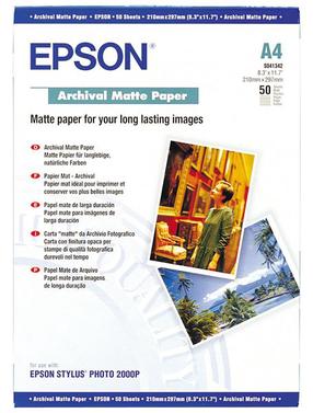 Fotopopierius Epson Archival Matte C13S041342, A4