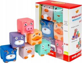 Rotaļu kluču komplekts Smily Play Sensory 44905, 6 gab.