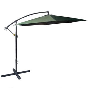 Dārza saulessargs Patio, 300 cm, antracīta krās./zaļa krās.