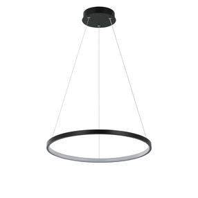 Šviestuvas kabinamas Light Prestige Ring Ring, LED, 3000 - 6000 °K, 1 x 22 W, juoda sp. / juoda sp., 40 x 40 cm
