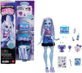 Кукла с аксессуарами Mattel Monster High Self-Scare Secrets Abbey Bominable JHK44, 29 см, синий цв.
