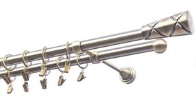 Karnizo komplektas Olimp Genua, 360 cm, Ø 19 mm, antikinio aukso sp.