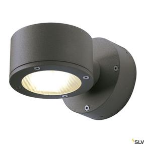 Sieninis lauko šviestuvas SLV Sitra, 9W, LED, IP44, juoda sp., 10 cm x 10 cm