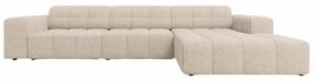 Kampinė sofa Cosmopolitan Design Chicago Haga 30, beige melange sp., dešininė, 167 x 294 cm x 78 cm