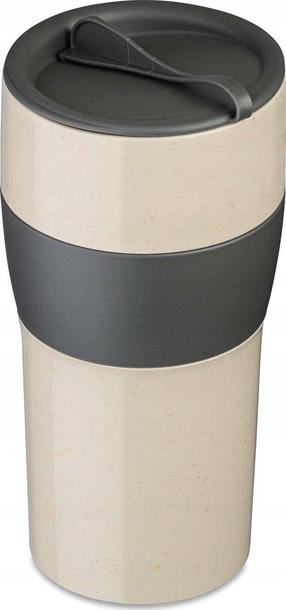 Plastikinė stiklinė Koziol Aroma To Go XL, 700 ml, plastikas, grafito sp./smėlio sp.
