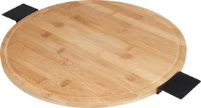 Servēšanas paplāte 170490990, Ø 40 cm, brūngans krās., metāls/bambuss