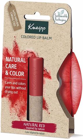 Lūpų balzamas Kneipp Colored, 3.5 g, natural red