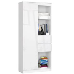 Biuro spinta Akord CLP R15, balta sp., 180 cm x 35 cm x 80 cm