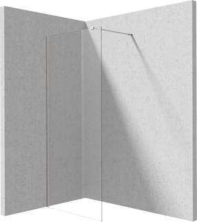 Dušisein Deante Prizma, 120 cm x 195 cm, läbipaistev v./kroom v./läbipaistev