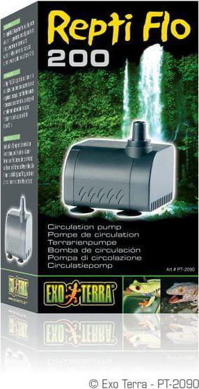 Gaisa pumpis Exo Terra Repti Flo 200, melna krās.