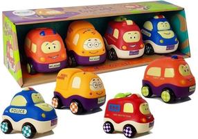 Набор игрушечных машин Lean Toys Mini Garage, многоцветный