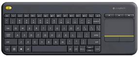 Vadu datora tastatūra Logitech K400 Plus 920-007119, Angļu (US), pelēka krās.