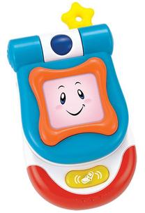 Žaislinis telefonas WinFun My Flip Up Sounds Phone, 21.6 cm, įvairių spalvų