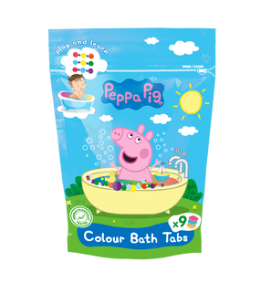 Vannipomm Peppa Pig Colour Bath Tabs, 25 g, 9 tk