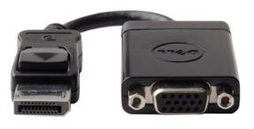 Adapteris Dell DisplayPort to VGA Display port 1.2, VGA, juoda sp.