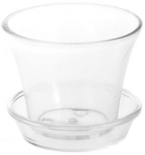 Lillepott 4Living, klaas, 15 cm x 15 cm, Ø 15 cm, läbipaistev v.