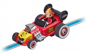 Žaislinis automobilis Carrera First Mickey´s Hot Doggin Hot Rod 65012, 1:50, raudona sp./geltona sp.