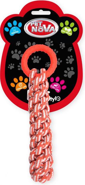 Mänguasi koerale, köis Pet Nova Ropering, 30 cm, oranž v.
