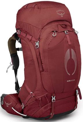 Tūristu mugursoma Osprey Aura AG 65 Berry Sorbet WM/L, sarkana krās., 65 l