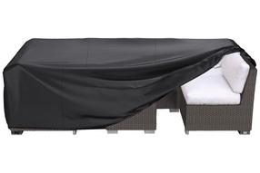 Lauko baldų uždangalas 264739, juoda sp., 250 x 150 cm