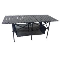 Stovyklavimo stalas Outliner Camping, juoda sp., 120 cm x 55 cm x 50 cm