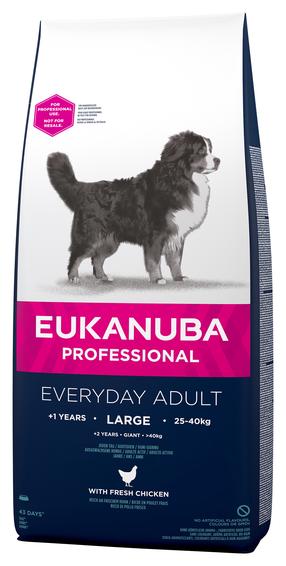 Sausas šunų maistas Eukanuba Everyday 154299, vištiena, 16.5 kg