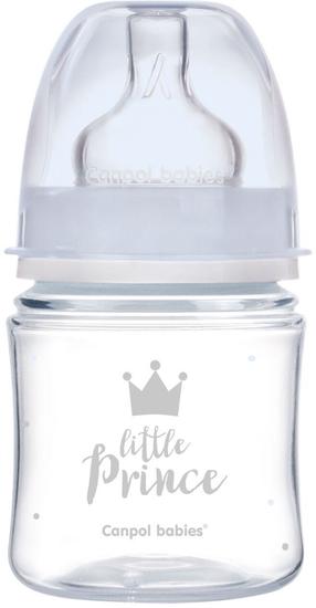 Kūdikių buteliukas Canpol Babies Royal, 120 ml, 0 mėn., mėlyna sp.